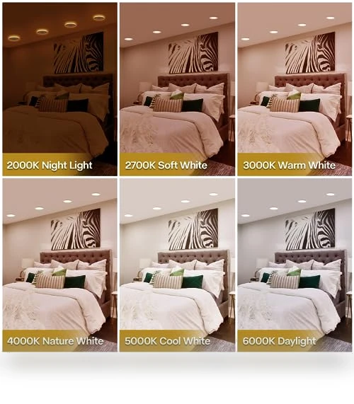LED Can Lights with Night Light — Recessed Lighting, POWERASIA