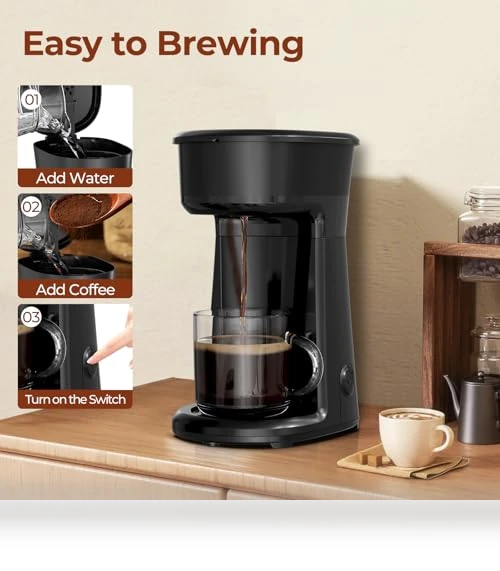 Mini Single Serve Coffee Maker Brewer — Brewing Excellence, Havato