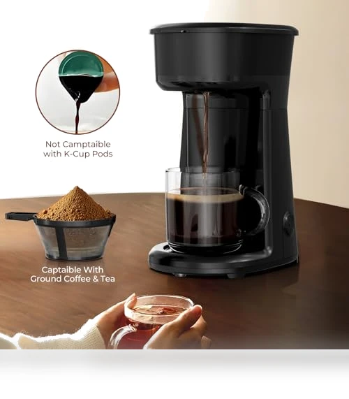 Mini Single Serve Coffee Maker Brewer — Brewing Excellence, Havato