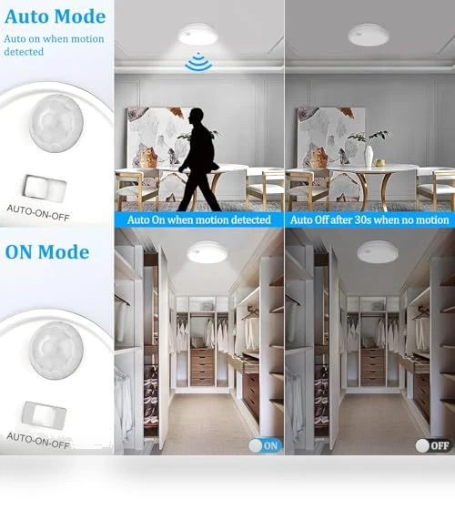 Motion Sensor LED Ceiling Light — Overhead Lighting, Brightever