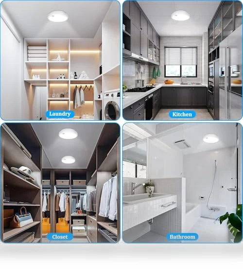 Motion Sensor LED Ceiling Light — Overhead Lighting, Brightever