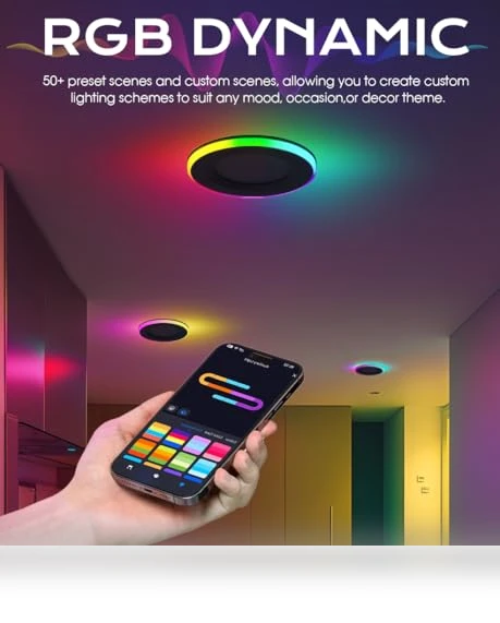 RGB Smart Recessed Lighting — Recessed Lighting, CLOUDY BAY