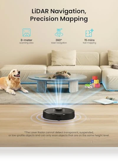 Robot Vacuum and Mop with Self-Emptying — Smart Cleaning Robots, PSUK