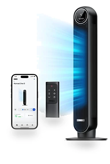 Smart Oscillating Quiet Floor Fan — Ceiling Fans, Dreo