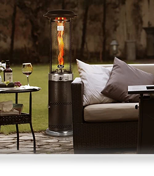 Stainless Steel Standing Propane Patio Heater — Heater Parts, BALI OUTDOORS