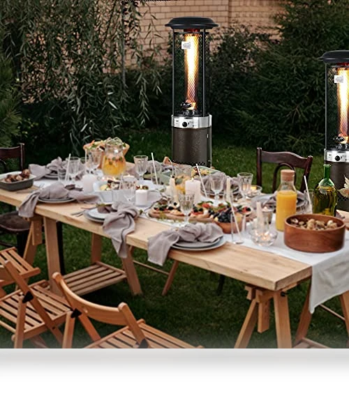 Stainless Steel Standing Propane Patio Heater — Heater Parts, BALI OUTDOORS