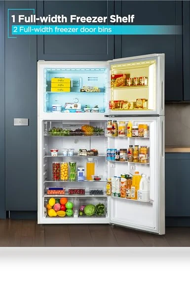 Top Mount Refrigerator with Freezer — Mini Fridges, BLACK+DECKER