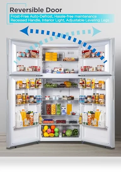 Top Mount Refrigerator with Freezer — Mini Fridges, BLACK+DECKER