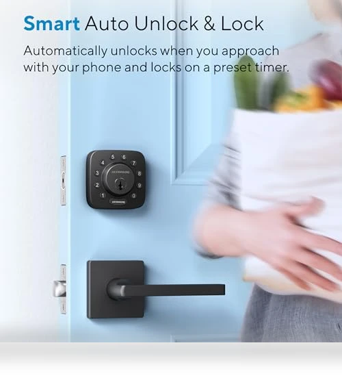 U-Bolt WiFi Smart Lock with Door Sensor — Smart Home Security, ULTRALOQ