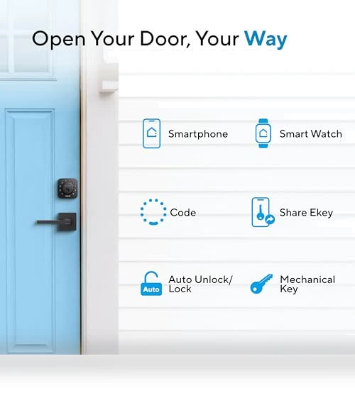 U-Bolt WiFi Smart Lock with Door Sensor — Smart Home Security, ULTRALOQ