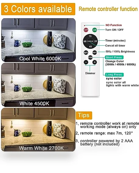 Under Cabinet Lights Wireless — Under-Cabinet Lights, Diomart