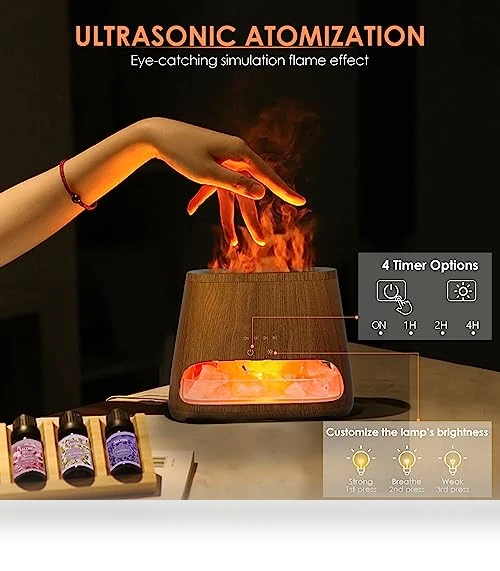 2-in-1 Himalayan Salt Lamp Diffuser — Salt Lamp, SALKING