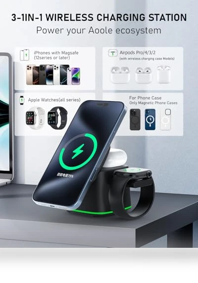 3 in 1 Charging Station for Apple Devices — Chargers, IYOFINE