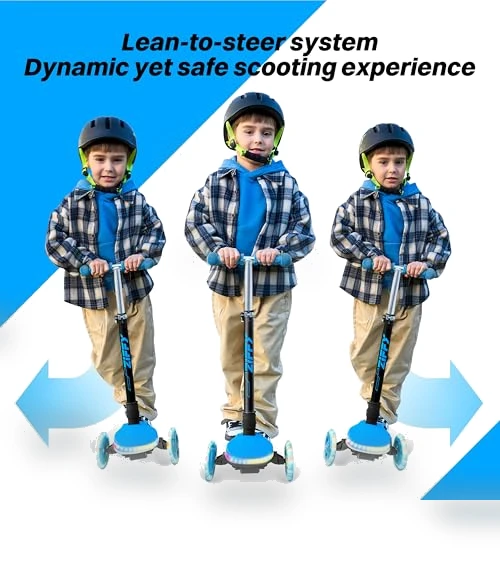 3-Wheel Light-Up Kids Scooter — Ride-On Toys, ZIFFY