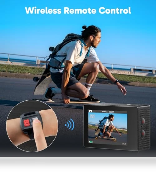 4K WiFi Action Camera — Wearable Cameras, AKASO