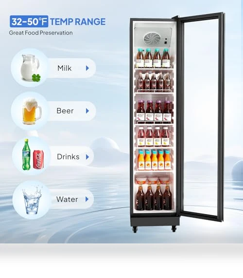 Beverage Refrigerator Commercial Display Cooler — Drink Coolers, ROVSUN