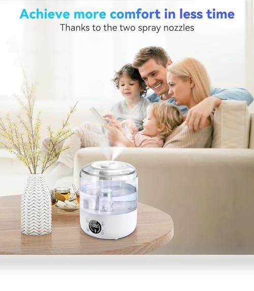 Cool Mist Ultrasonic Humidifier — Air Moisturizers, QWUE