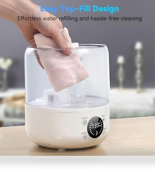 Cool Mist Ultrasonic Humidifier — Air Moisturizers, QWUE