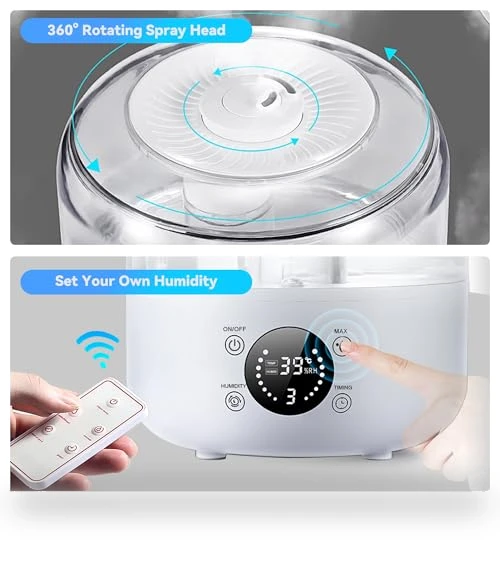 Cool Mist Ultrasonic Humidifier — Air Moisturizers, QWUE