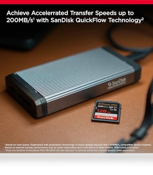 Extreme PRO SDXC UHS-I Memory Card — CompactFlash Storage, SanDisk