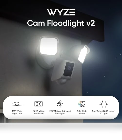 Floodlight Camera — Outdoor Security Cameras, Wyze