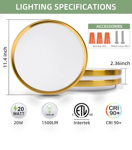 Flush Mount LED Ceiling Light — Overhead Lighting, Hlite