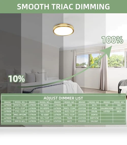 Flush Mount LED Ceiling Light — Overhead Lighting, Hlite