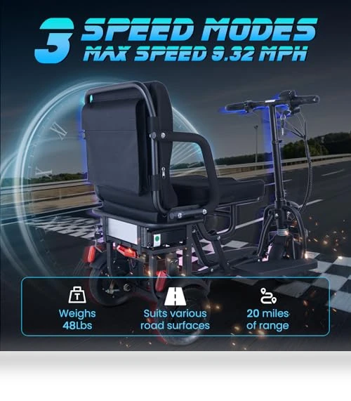 Folding Mobility Scooter — Mobility Scooters, WEYRAL