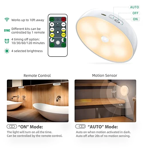 LED Closet Lights with Motion Sensor — Under-Cabinet Mounts, Lightbiz