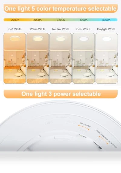 LED Flush Mount Ceiling Light — Close To Ceiling, ZYC