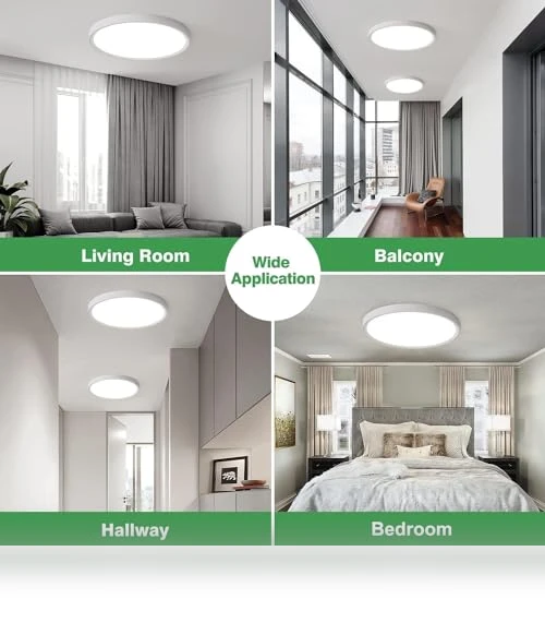 LED Flush Mount Ceiling Light — Overhead Lighting, FY WISDOM FLY LIGHTING