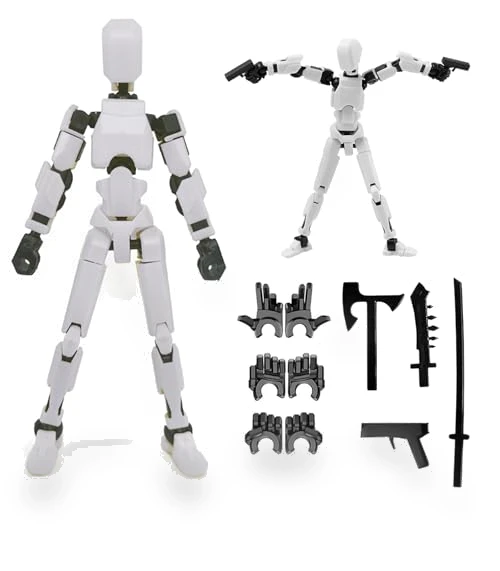 Multi-Jointed Movable Robot Action Figure — Dolls & Figures, Dumwick
