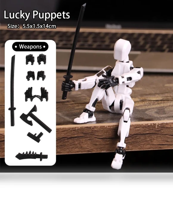 Multi-Jointed Movable Robot Action Figure — Dolls & Figures, Dumwick