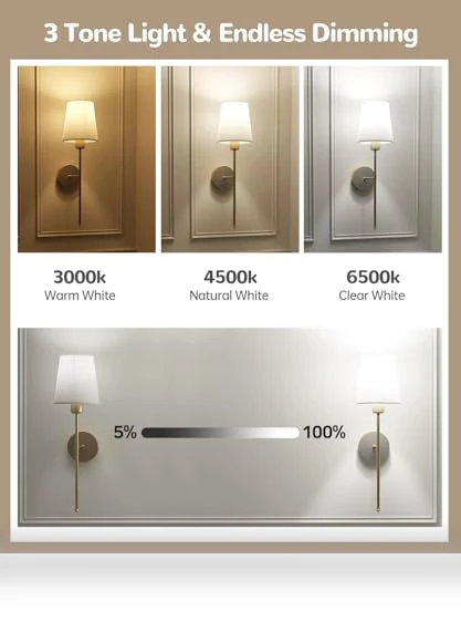 Rechargeable Wall Sconce Set — Wall Lighting, CASGAL