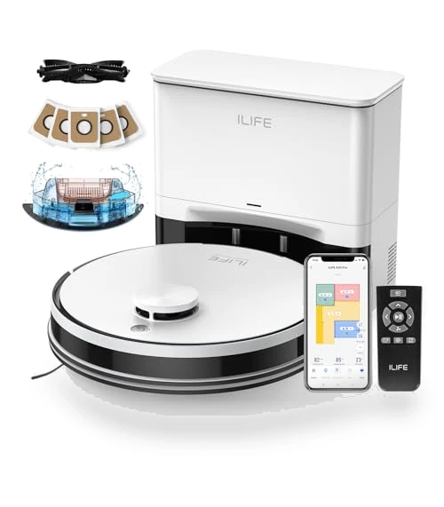 Robot Vacuum and Mop with Self Emptying Station — Smart Cleaning Robots, ILIFE