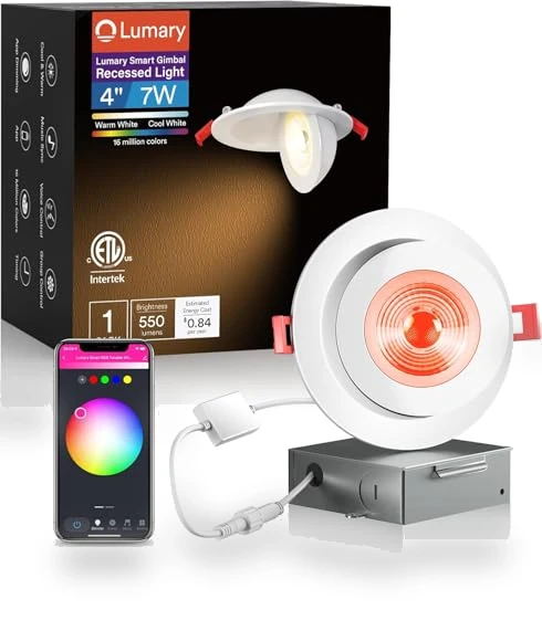 Smart Gimbal LED Recessed Lighting — Recessed Lighting, Lumary