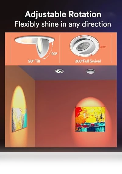 Smart Gimbal LED Recessed Lighting — Recessed Lighting, Lumary