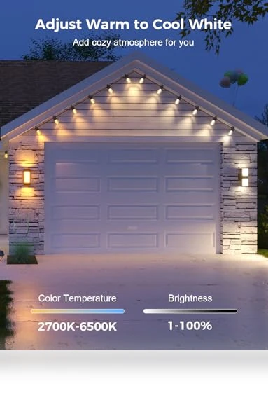 Smart Outdoor String Lights — Outdoor String Lights, XMCOSY+