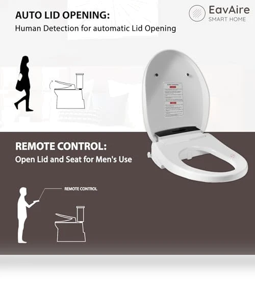 Smart Toilet Seat Bidet — Bathroom Essentials, EavAire