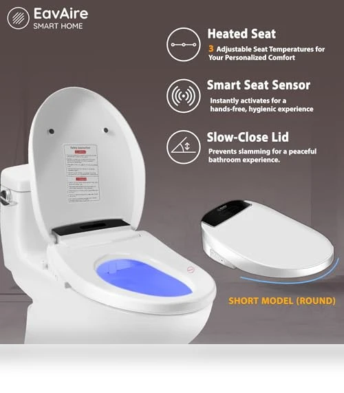 Smart Toilet Seat Bidet — Bathroom Essentials, EavAire
