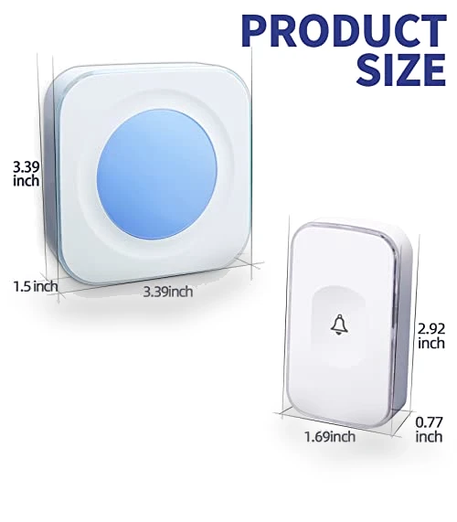 Wireless Doorbell — Push Buttons, FUHONGRUI
