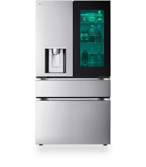 29 Cu. Ft. Stainless 4-Door Counter-Depth French Door Smart Refrigerator — Mini Fridges, LG
