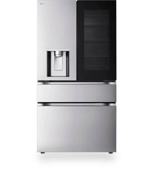 29 Cu. Ft. Stainless 4-Door Counter-Depth French Door Smart Refrigerator — Mini Fridges, LG