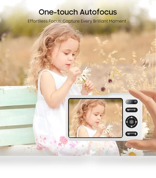 64MP FHD Dual Lens Autofocus Point and Shoot Digital Camera — Compact Digital Cameras, TZZPL