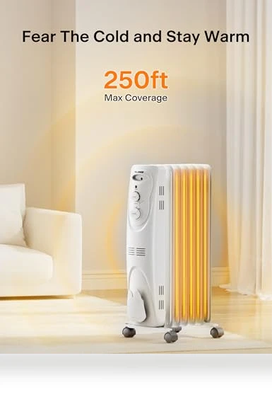 Basic Electric Oil Filled Radiator — Portable Heating Solutions, PELONIS
