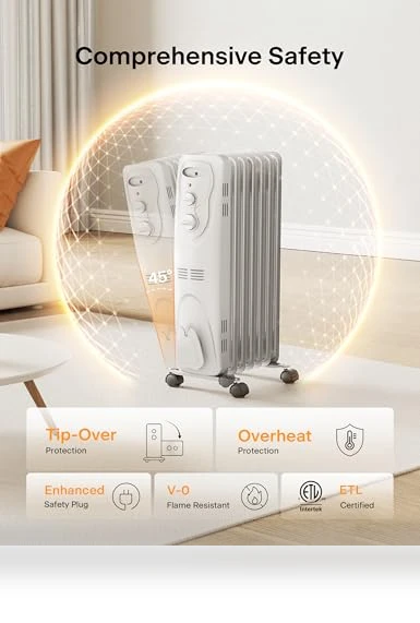 Basic Electric Oil Filled Radiator — Portable Heating Solutions, PELONIS