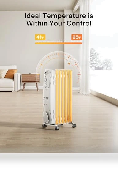 Basic Electric Oil Filled Radiator — Portable Heating Solutions, PELONIS