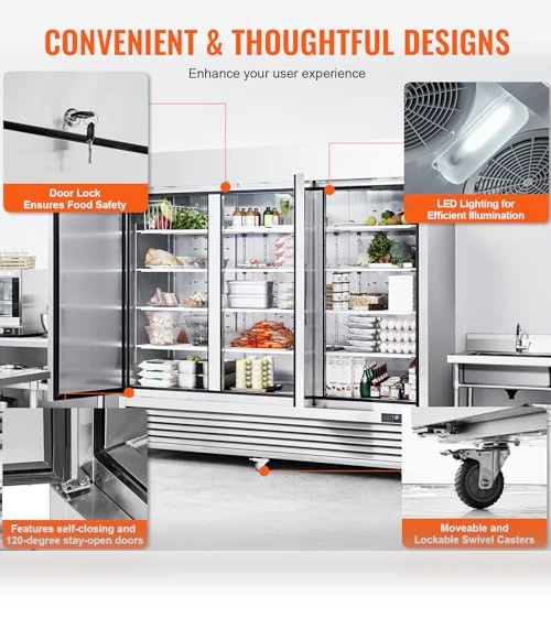Commercial Refrigerator — Drink Coolers, VEVOR