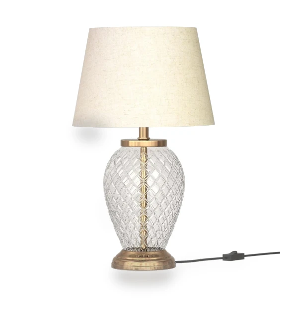 Diamond Cut Glass LED Lamp — Lighting, Navya Handicraft