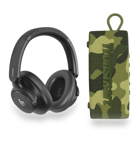 Hybrid ANC Headphones + Speaker Bundle — Over-Ear Headphones, Tronsmart